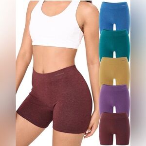 NEW BAMBOO COOL Womens Boyshort Panties Seamless Underwear Boxers Size M 5 Pack